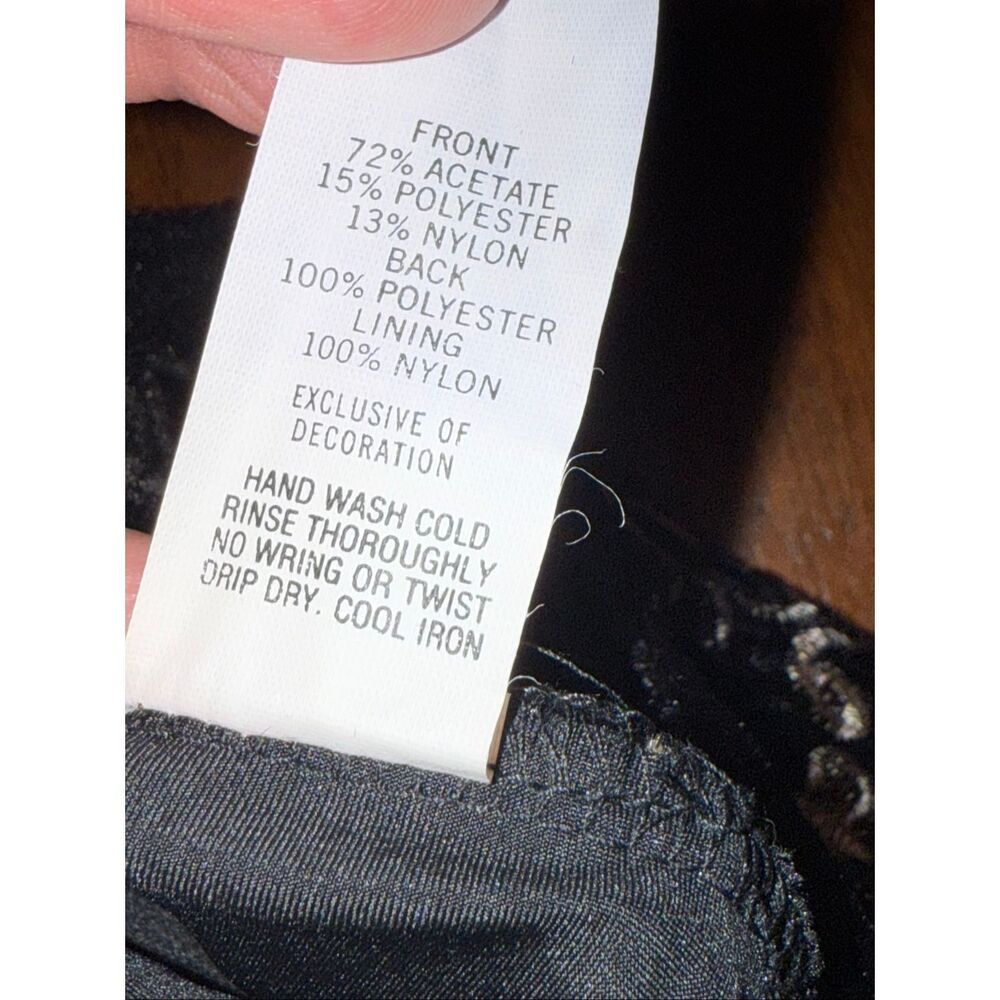 Vintage Lucie Ann II Black Velvet Gold Embroidered Tank Top NWT Size 34 Made in‎ - Picture 13 of 13